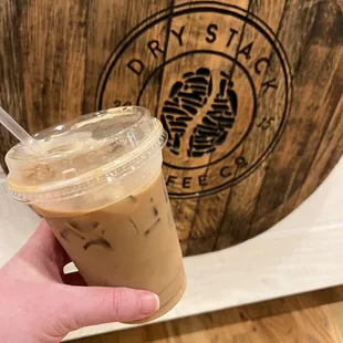 Iced lavender latte