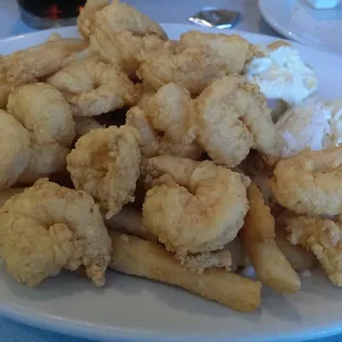 Fried shrimp plate