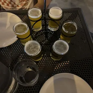 Flight and pizza pie right after comedy show!
