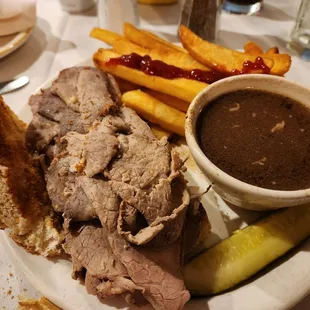 French dip with fries