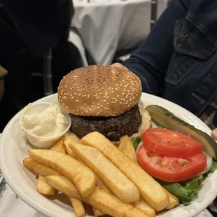 Burger &amp; fries