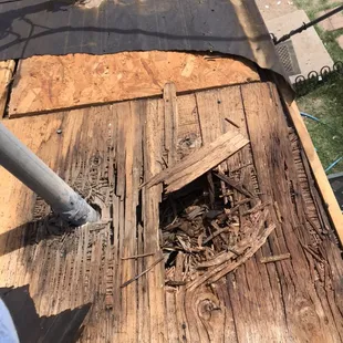 Small leaks can lead to wood rot