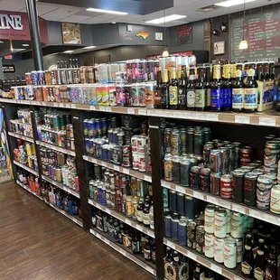 a wide selection of beer