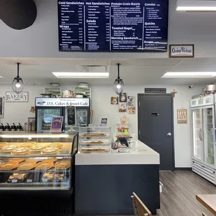 the bakery's menu