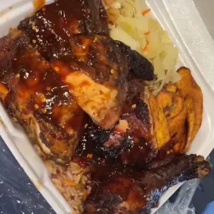 Large Jerk Chicken Plate