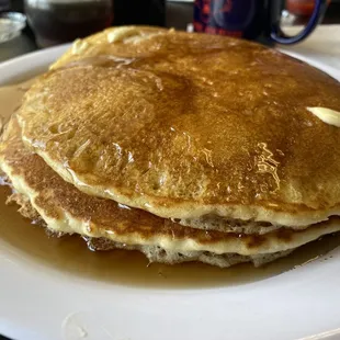 a stack of pancakes on a plate