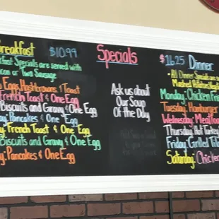 Daily Specials