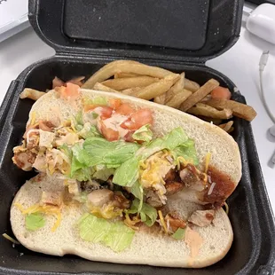 Maybe 2 tablespoons worth of contents on the sandwich