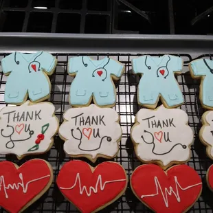 Thank you cookies for Frontline workers
