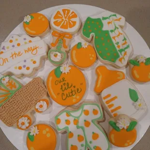 Baby shower cookies
