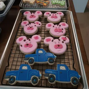 Little Blue Truck decorated sugar cookies