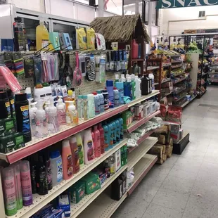 well stocked up on toiletries and on anything that you might need in the moment!
