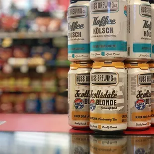 Supporting Local family owned! Huss Brewing Company always available at D&apos;s Market!! Enjoy the Scottsdale Blonde or Koffee Kolsch!!!