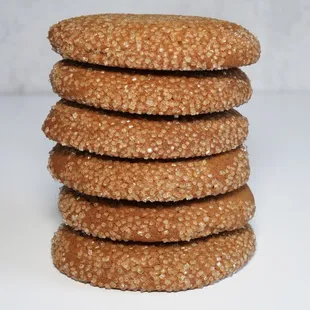 a stack of cookies