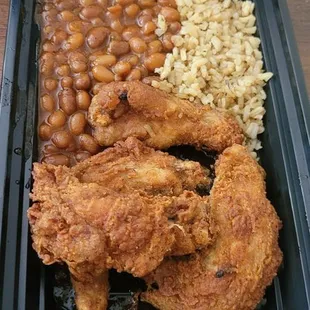 Wings and beans