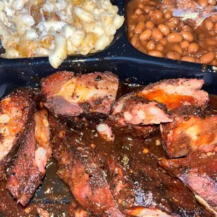 ribs and beans