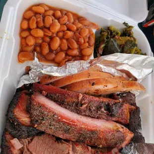 3 meat combo with 2 sides