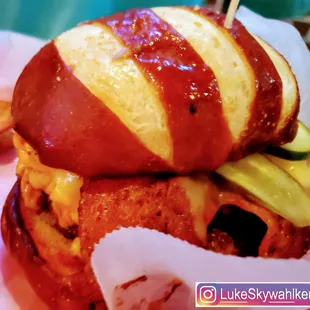 Good tasty thing but why do I pay extra for fries when Teay&apos;s Brewing offers more enticing burger options without fry fees?