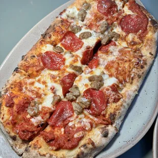 pizza, food
