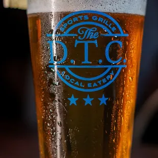 a glass of beer