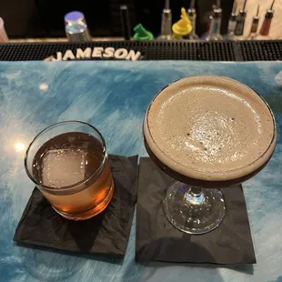 Sir Charles Smokey Old Fashion and Espresso Martine!
