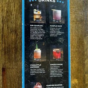 Specialty drinks