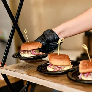 Elevate your event with our carnitas sliders