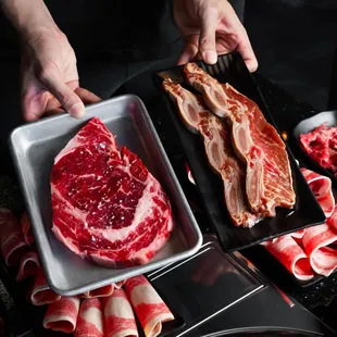 Steak , Galbi