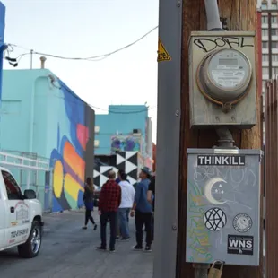 Some of the best murals are in hidden alleys.