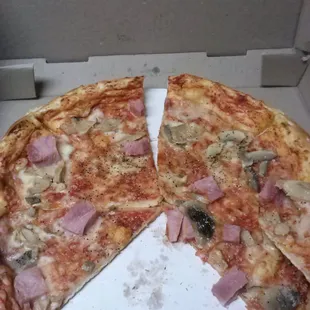 HORRIBLE JUST HORRIBLE chunks of ham no sauce the box probably taste better!