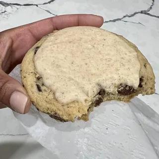 Brown Butter Glazed Chocolate Chip Cookie