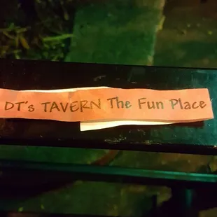 Wristband upon entry