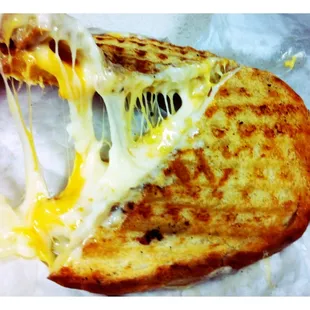The ooey gooey 3 cheese panini.