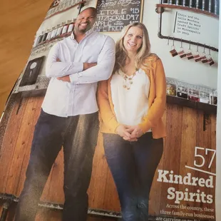 I saw this beautiful couple in the Southwest Airlines magazine two months ago