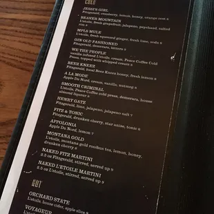 Menu - November 2015