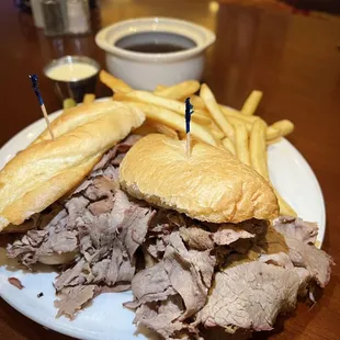 French Dip ~ beyond generous with the amount of meat!