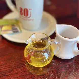 a cup of tea and saucer