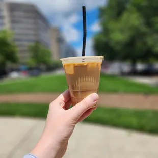 Brown latte, not bad