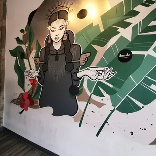 Indoor mural is very warm &amp; welcoming - Art by Cita Sadeli a.k.a. Miss Chelove