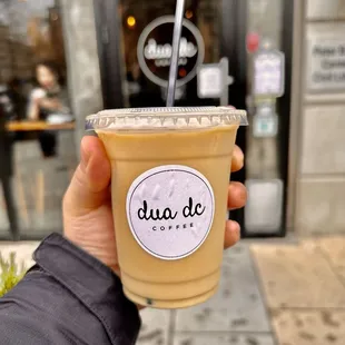 Cold Brew Pandan Oat Milk Latte