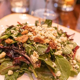 a salad on a plate