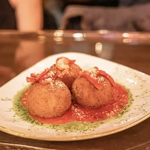a plate of food on a table