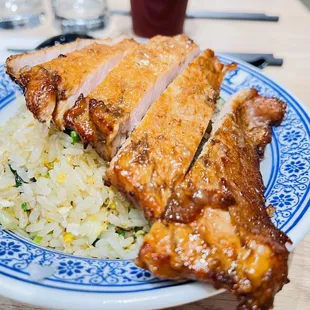 Porkchop fried rice