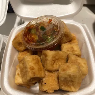 Fried tofu