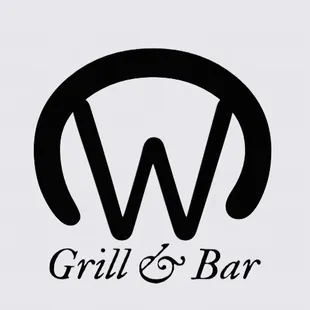 a black and white logo