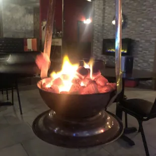 Real charcoal! Unlimited refill too!