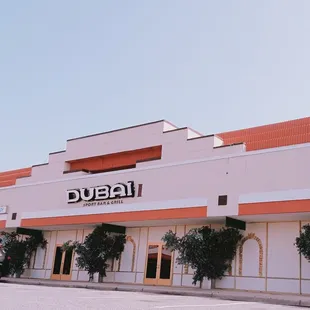 the outside of the building