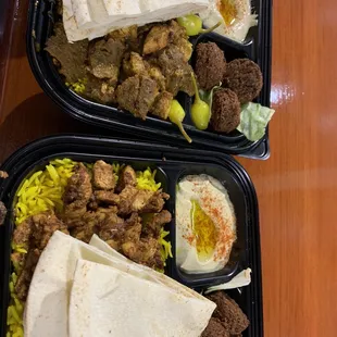 Dubai Mix Plate and Chicken Shawarma Plate