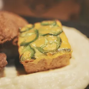 Fabled Fried Chicken. Spectacular jalapeño cheddar cornbread!