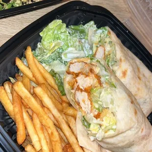 Spicy Chicken Caesar Wrap